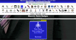 Desktop Screenshot of masonicnamebadges.com