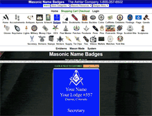 Tablet Screenshot of masonicnamebadges.com